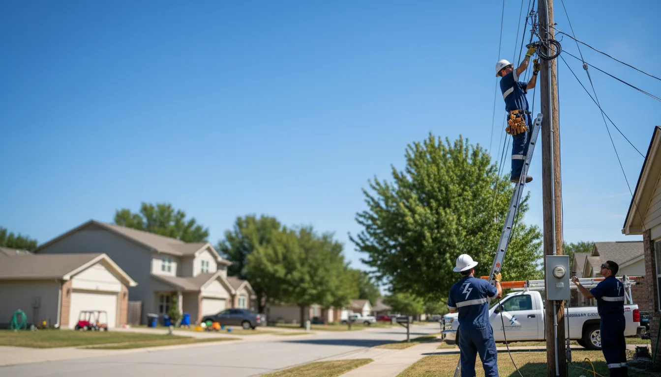Residential electrician providing installation services in Irvington, VA